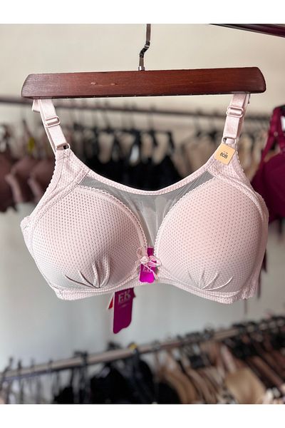 F.K Tulle Detailed Push up Bra Without Underwire and Padding 264