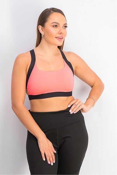 Puma Women Printed Padded Sports Bra, Ignite Pink and Black
