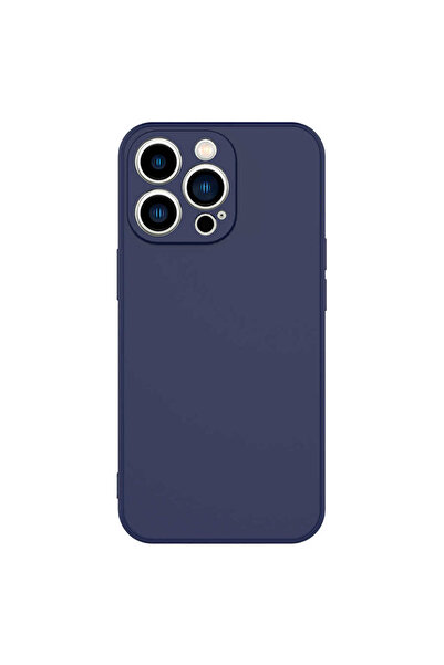 noktaks Compatible with iPhone 13 Pro Max - Velvet Protective Mara Launch Cover Inside Case - Navy Blue - T18539