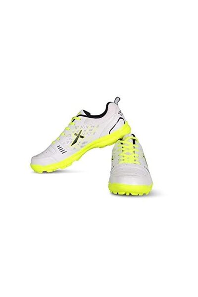 Vector X Blaster-22 Yards Cricket Shoes | White/green | 4 Uk/5 Us/38 Eu | Synthetic | Rubber