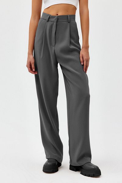 Açelya Okcu High Waist Wed Leg Palazzo Woven Women's Pants