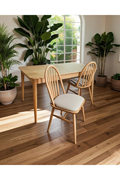 METSAN AKSESUAR Retro & Ada Sandalye Sabit Masa Takımı