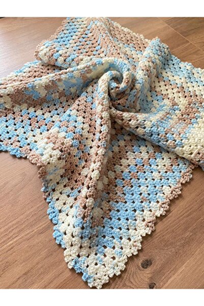 Nustore Müslin EL Örgüsü Alize Nako  Bebek Battaniyesi