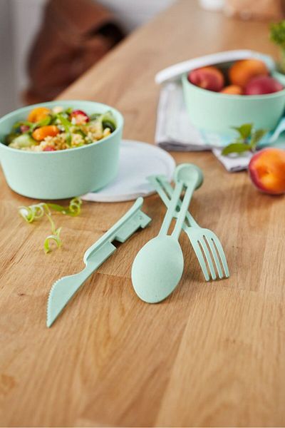 Tchibo 3 Pcs Cutlery Set, Turquoise