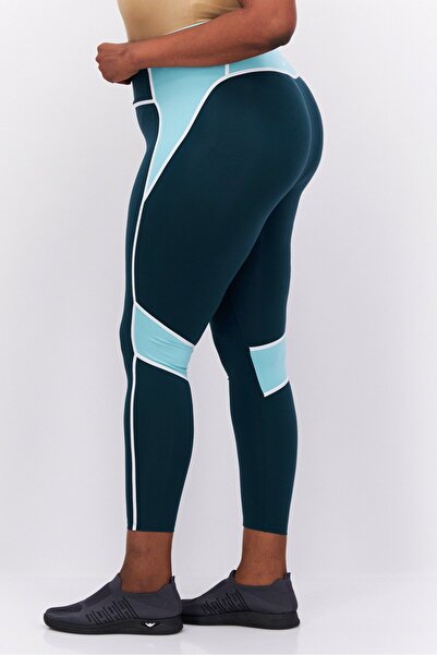 Reebok Women Plus Size Training Tights, Dark Green