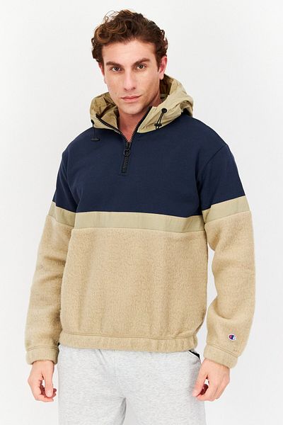 Champion Men Sportswear Fit Two Tone Training Hoodies, Navy