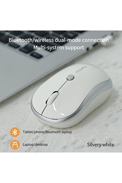 AMİDA Adonis Mofii Bluetooth & Wireless Sessiz Kablosuz Mouse Pc Laptop Tv Ma...