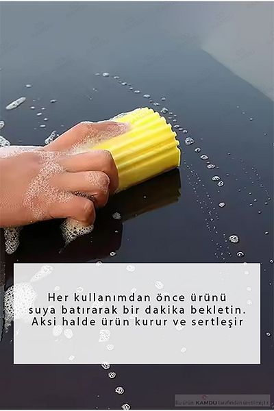 HepsibiGüzel 3 Multi-Purpose Damp Sponge, Pva Cleaning Sponge, Dusting Sponge, Duster Sponge