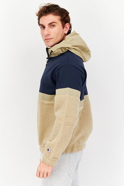 Champion Men Sportswear Fit Two Tone Training Hoodies, Navy