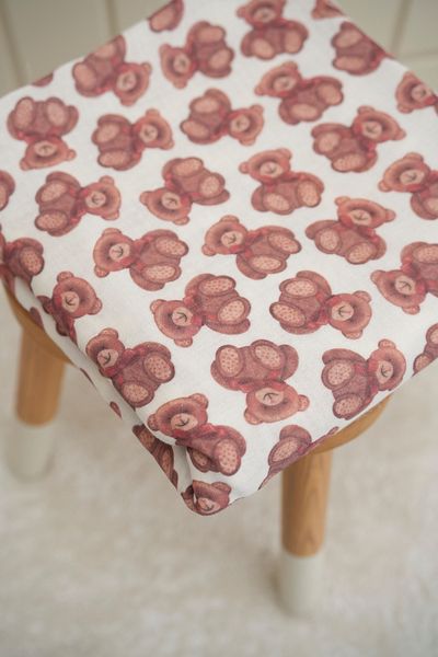 Tuğba Kuğu Printed Muslin Fabric |   Lovely Bear