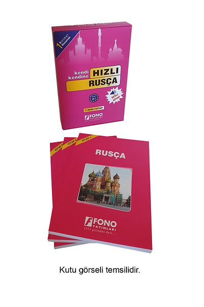 Fono Yayınları Fast Russian Level 1 (3 Books) (with voice-over)