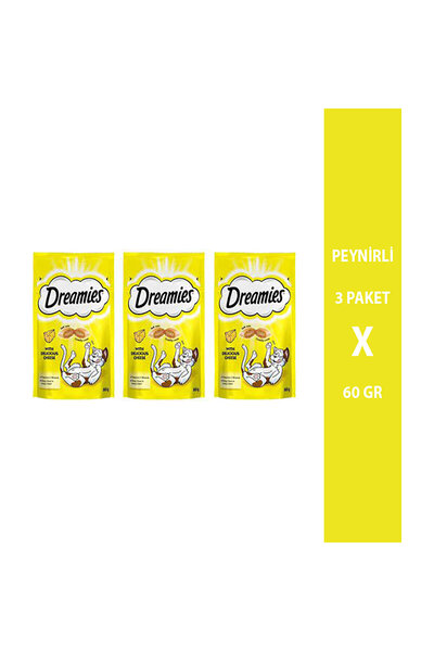 Dreamies Peynirli Kedi Ödül Maması 3x60 gr