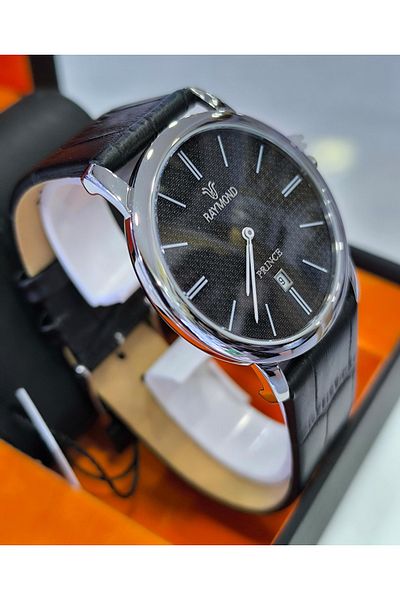 Raymond Classic Leather Men's Wrist Watch