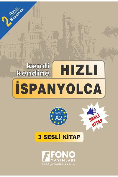 Fono Yayınları Fast Spanish Level 2 (3 Books) (with voice-over)