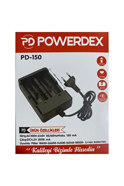 powerdex Li-ion Led Göstergeli Pil Şarj Cihazı