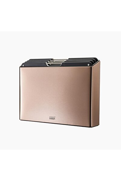 Joseph Joseph JJ Folio Standlı Kesme Tahtası 4 lü Pembe Altın -60171