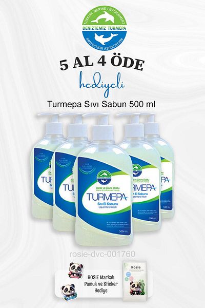 Turmepa 500 ml Liquid Soap - Buy 5Pcs and Pay 4Pcs, Rosie Cotton