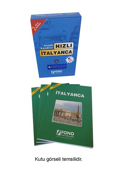 Fono Yayınları Fast Italian Level 2 (3 Books) (with voice-over)
