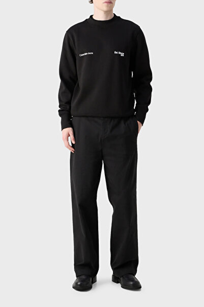 Calvin Klein Pamuklu Regular Fit Bisiklet Yaka Sweat J30J326877BEH Erkek SWEAT J30J326877 BEH