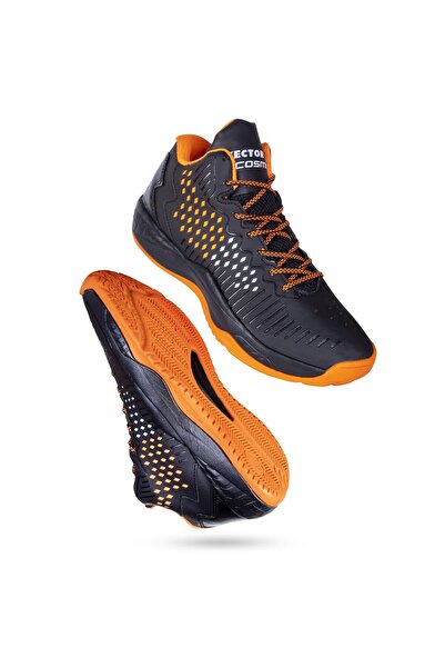 Vector X Cosmic Basketball Shoes | Black/orange | 8 Uk/9 Us/42 Eu | Faux Leat...