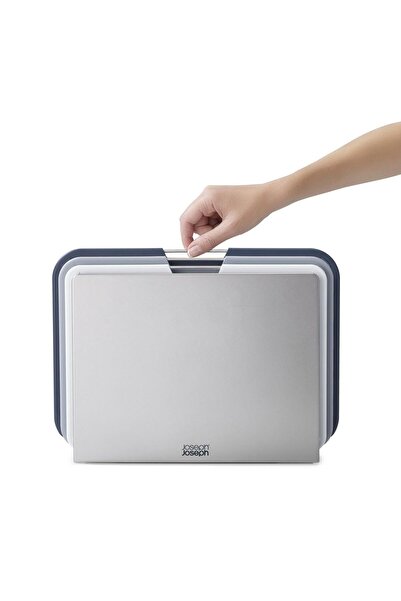 Joseph Joseph JJ Nest Büyük 3´lü Kesme Tahtası Seti - Gri/Mavi