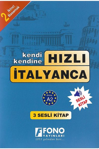 Fono Yayınları Fast Italian Level 2 (3 Books) (with voice-over)