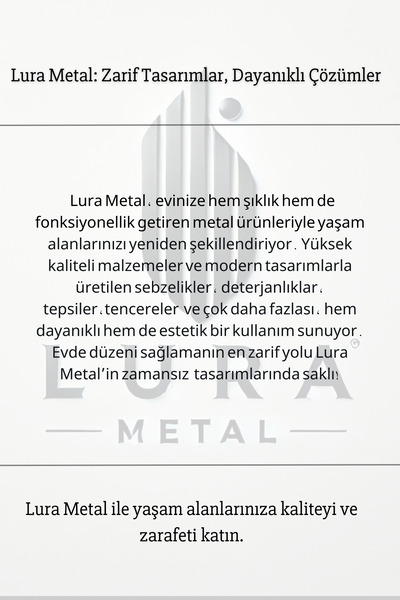 Skygo Gold Papatya Kahve ve Çay Sunum Tepsisi - 22,5 cm Şık ve Zarif Tasarım