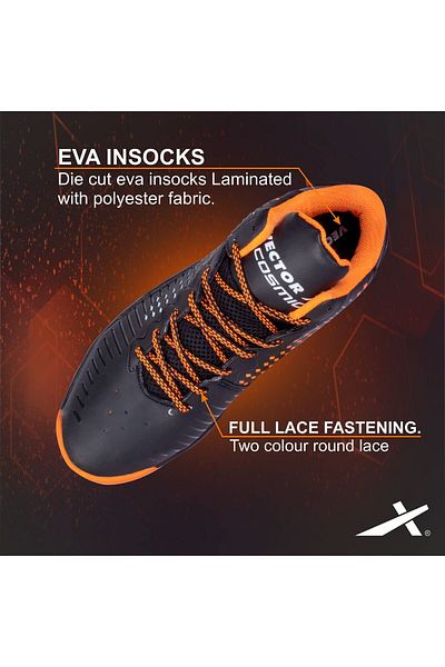 Vector X Cosmic Basketball Shoes | Black/orange | 11 Uk/12 Us/45 Eu | Faux Leather | Durable
