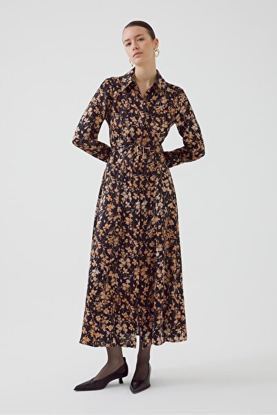 Exquise Çiçekli Regular Maxi Elbise