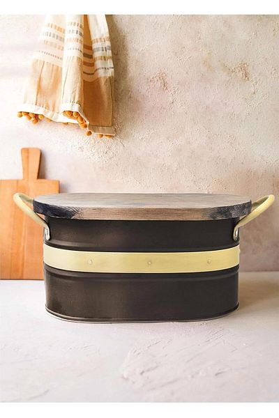 STOREMAX Mrttnca Mia Galvin Bread Storage Container Black Trndymrt 1087243