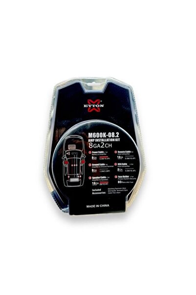eyton M600K 08.2 Yüksek Performanslı 8GA Tam Bakır Kablo Seti