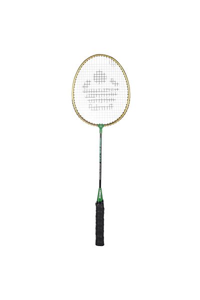 cosco Aluminium Strung Badminton Racket | Gold/black | 90g | Full Racket Cover | 24lbs
