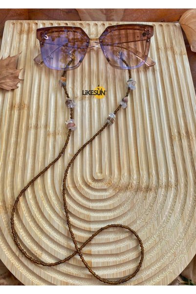 LiKESUN Women's Natural Stone Collection Agate Stone Eyeglass Cord Eyeglass Accessory