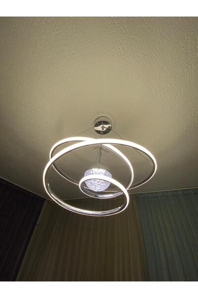 Retro KAOS KROM KAPLAMA LEDLİ AVİZE