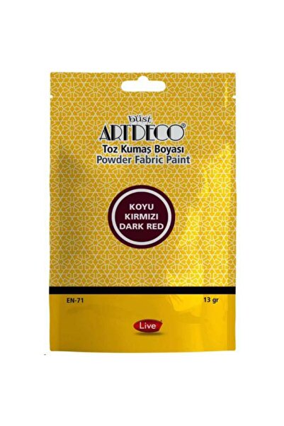Artdeco Toz Kumaş Boyası Koyu Kırmızı 13 gr