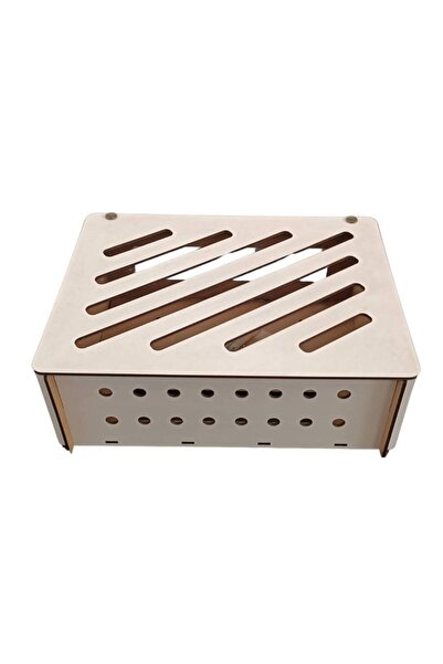 mars tasarım Modem Saklama Kutusu Çapraz Desen - 25x18x9 Cm