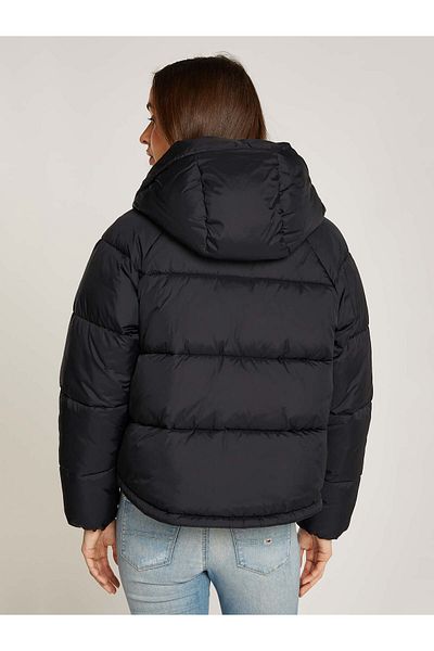 Tommy Hilfiger Dámsky puferový kabát Tjw Vail – čierny predĺžený
