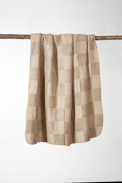 Vicuna Home Κουβέρτα τηλεόρασης από βαμβακερό σκάκι