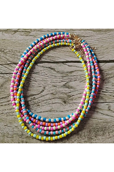 DMA AKSESUAR 5 قطع قلادة من الخرز الرملي