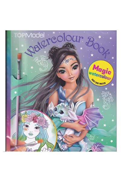 Top Model by Depesche Malbuch Watercolour Dragon Love Boyama Defteri 0411879-a