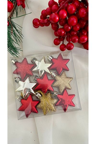 takı tutkum New Year Christmas Colorful Star Figure Christmas Tree Ornament