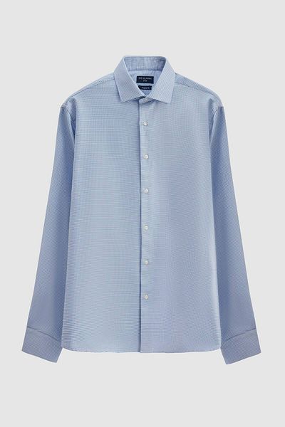 D'S Damat Πουκάμισο Ds Damat Regular Fit με μπλε ρίγες