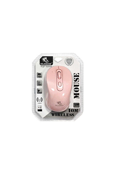 Gigi Panda 2.4 Ghz Kablosuz Bilgisayar Faresi - 4 Tuşlu Mouse (E-50) - Kablosuz Mouse Pembe