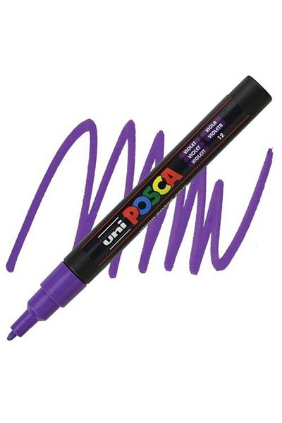 Uni Unıball Pc-3m Purple Posca 0.9-1.3