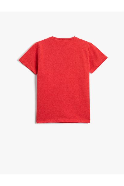 Koton Short Sleeve Slogan Printed T-Shirt