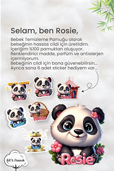 Sleepy Easy Clean Arap Sabunu Katkılı Yüzey Temizlik Havlusu 100' lü 5 Al 4 Öde ve Rosie Pamuk