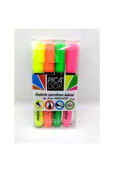 Picador Highlighter Mixed 4 Colors 421