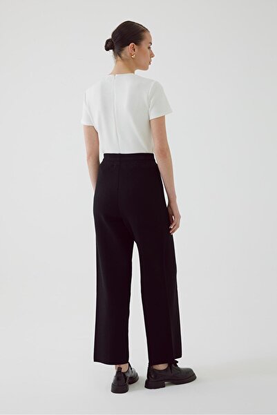 Exquise Ψηλόμεσο με κορδόνια - Πλεκτό παντελόνι κανονικής εφαρμογής