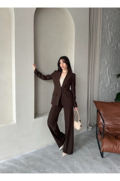 Vuntal BUTİK Blazer Takım Elbise Tek Düğme Ceket Pantolon