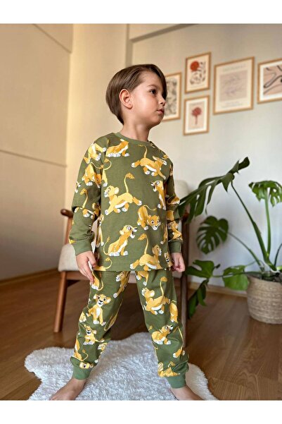 Koçak Kids Haydii kids Süprem Simba desenli erkek çocuk pijama takımı
